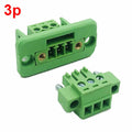 5/10Set 15EDGWC Pitch 3.81mm 2P/3P/4P/5P/6P/8P/9P Pluggable Terminal Block Connector JM15EDGKM 3.81mm Pitch