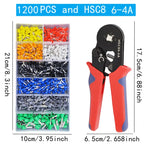 VE Tubular Crimp Terminals,Cable Electrical Connector,Insulated Wire Connectors,Tube Type Terminal Crimping Pliers HSC86-4