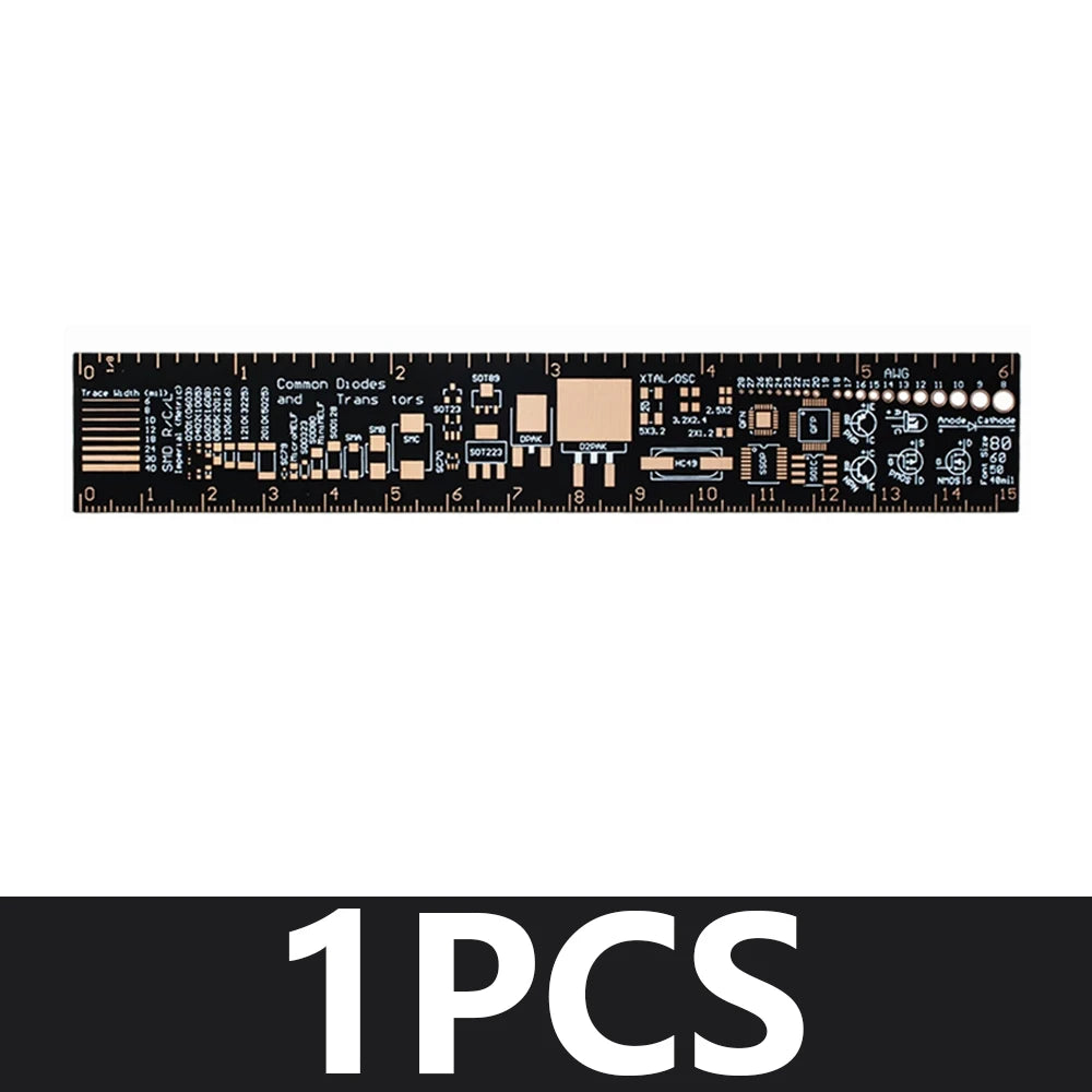 1~10PCS EGBO PCB Ruler For Electronic Engineers For Geeks Makers For Arduino Fans PCB Reference Ruler PCB Packaging Units v2 - 6