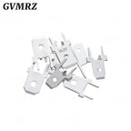 100PCS/lot  4.8mm 6.3mm PCB Spade Terminal Connector Cold Press Tab Solder Lug Male Crimp Terminal Plate for Circuit Board