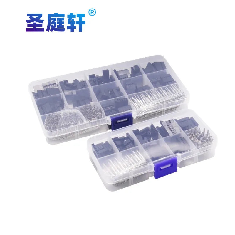 310Pcs/620PCS 2.54mm Male+Female Dupont Wire Jumper Line Cable 1/2/3/4/5/6/8 Pin Header Connector Housing Electronic DIY Kit