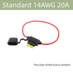 5/10PCS Waterproof Fuse Holder 32V Mini Small Medium Auto 18/1614/12/10AWG and Car Blade Fuse 5A 10A 15A 20A 30A