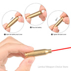 12GA 20GA .308 .223 5.45x39 7.62x39 9x19mm.338 Gauge Red Laser Bore Sighter Training Bullet Boresighter CAL Cartridge Caliber