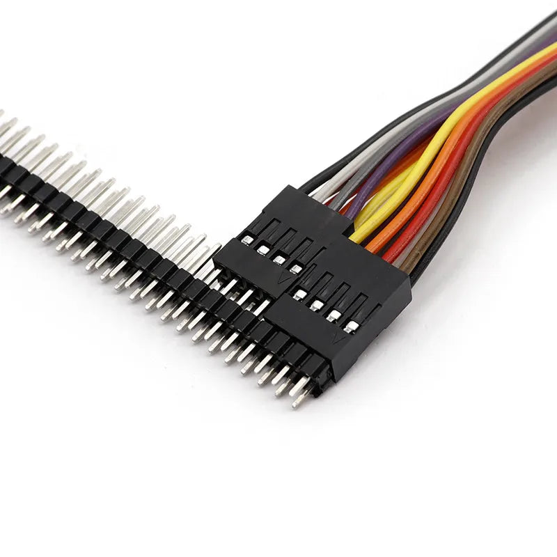 5PCS 2.54MM Double Row DUPONT LINE DUPONT Connector Plug With Wire Jumper Cable 10/20/30/50/100cm 2*2/3/4/5 PIN Male Female