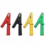 5pcs Pure Copper Insulated Test Alligator Clip 10MM Opening With 4MM Jack Safety Crocodile Clamps