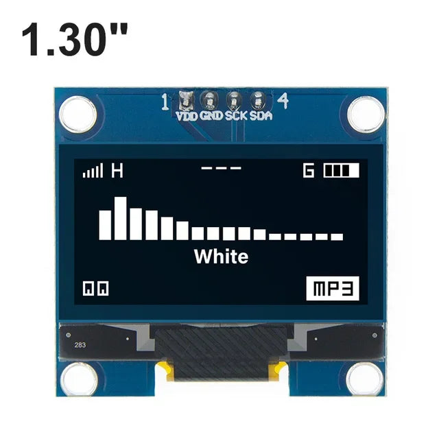 1-10pcs 1.3" OLED Display Module White/Blue Color Drive Chip SH1106 128X64 1.3 inch OLED LCD LED IIC I2C Communicate For Arduino