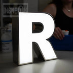 3D Custom Luxury LED Luminous Acrylic Metal Wall Letters - Business Logo Signboard for Cafe Wall Decor & Commercial Advertising