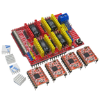 CNC Shield DRV8825 V3 V4 Engraving Machine 3D Printer/ A4988 Driver Expansion Board For Arduino + NANO 3.0 UNO R3 With USB Cable