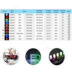 100Pcs 2x3x4 mm Square LED Diode White Red Green Blue Yellow Orange 2x3x4mm Rectangular Clear Diffused Lights Emitting DIY Lamp
