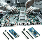 Arduino Nano V3.0 ATMEGA328PB Development Board CH340 Type-C/Micro USB with I/O Shield Expansion Board for DIY Projects