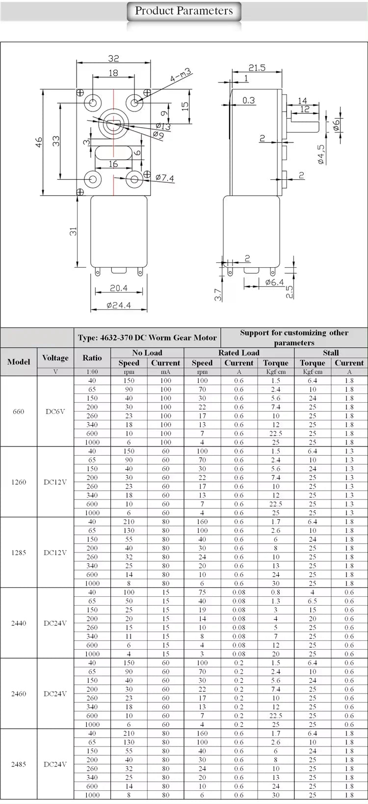 JGY370 JGY-370 1-210 RPM 12 V 24V With Encoder Mini Electric 6V 90 Degree Gearbox Right Angle 12v DC Worm Gear Motor