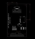 New IPS 2.8 Inch ILI9341 FT6336 SPI Display 320*240 Full View Super Capacitive Touch Yellow Board