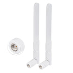 2 X 8dBi 2.4GHz 5.8GHz Dual Band WiFi Antenna RP-SMA Male +2 X 15CM I-P-E-X-1 to RP-SMA Female Pigtail Cable for Wireless Router