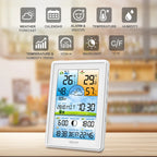 Baldr Wireless Digital Color Display Weather Station Clock Barometer Thermometer Hygrometer Trend Forecast Outdoor Sensor