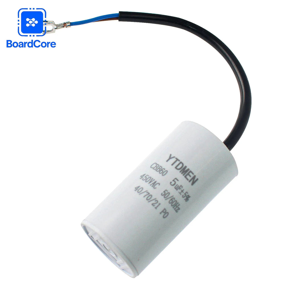 CBB60 450V 5% Motor Run Capacitors 3/4/5/6/8/10/12/14/15/16/18/20/25/30/40/45/50/60UF AC Starting Capacitor for Washing Machine