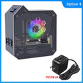 GeeekPi Raspberry Pi 5 ABS Mini Tower Complete Kit With Cooler Ice Tower 0.96 Screen Dispaly Power Supply For Raspberry Pi 5