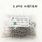20Pcs 3.6*10 3*10 4*11 Glass Fuse Fast/Slow Blow 250V 0.5A 1A 2A 3A 3.15A 4A 5A 6.3A 10A 12A with Legs F/T Type 3.6x10 3x10 4x11