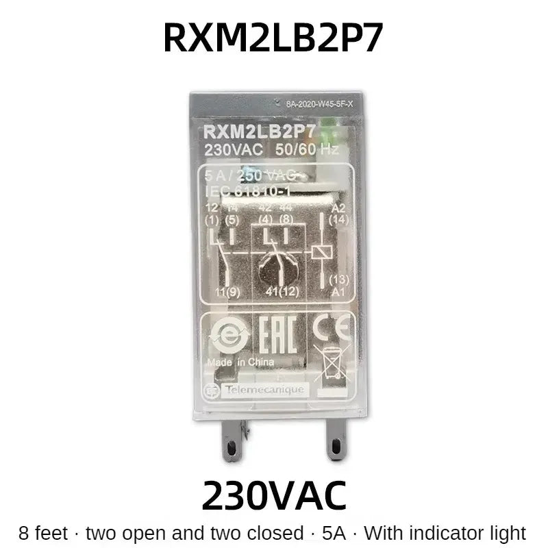 Schneider Electric Intermediate Relay RXM2LB2BD JD RXM4LB2P7 F7 RXM4LB2BD 24V 230V RXZE1M2C RXZE1M4C 8 Feet 14 Feet Base
