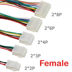 10pcs 5557 5559 0.75mm2 18AWG Terminal Cable 2P 3P 4P-24P MX4.2 Male Female Plug Air Docking Extension Computer Auto CarHarness