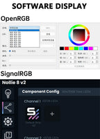 Nollie SignalRGB OpenRGB Universal Addressable 5V 3PIN ARGB Asynchronous Controller HUB For Computer PC Cooling Fans Light Strip