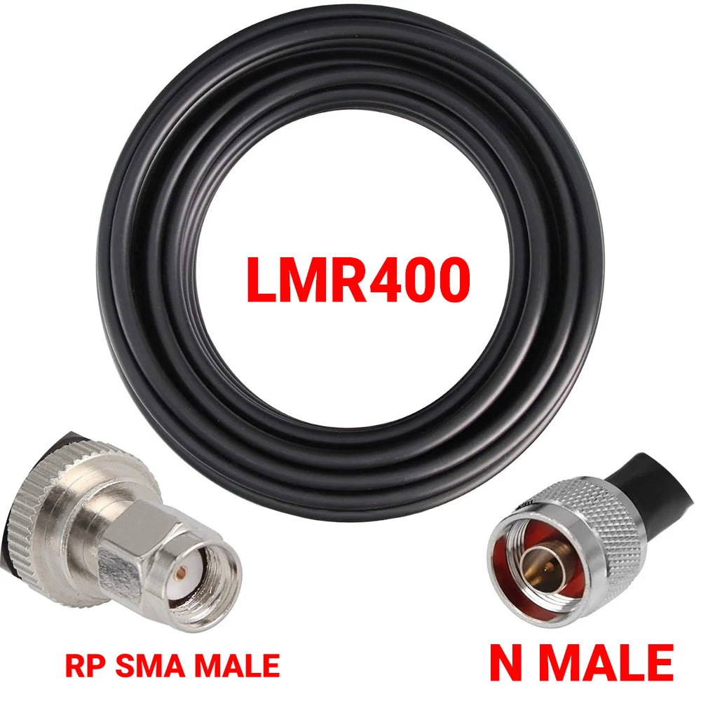 Coaxial LMR400 Cable N to N/ SMA/RP-SMA Male Female Connector Crimp 50 ohm RF LMR-400 Pigtail Antenna Radio Cable