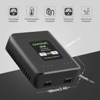 OVONIC D15 Dual LiPo Battery Charger 30W AC100-240V Balance Charger for 1S-3S LiPo Batteries High Power Fast Charging