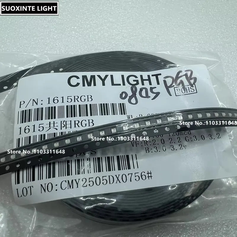 0805 RGB SMD LED, Common Anode/Cathode, REd-Blue-Green,Full Color Lamp Beads 1.6*1.5MM/2.0*1.2MM
