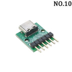 1Pcs USB 3.1 Vertical Straight Plug Double Side Positive Negative Plug Type-C Male/Female Test Board PCB Connector With Pin