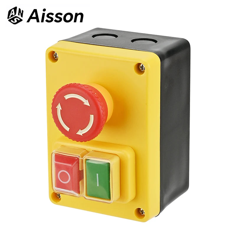 YH02A D-2 120V/250V 16A Electromagnetic Push Button Switch Emergency stop Switches for Electric Tools and Machine Tool Equipment