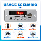 50W Amplifier Bluetooth 5.0 MP3 Decoder Board 12V Wireless Music Player Audio Modul USB TF AUX FM Radio for Speaker Handsfree