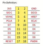 2PCS OV7670 Module Supports VGA CIF Auto Exposure Control Active Size 640X480 Camera Module OV7670