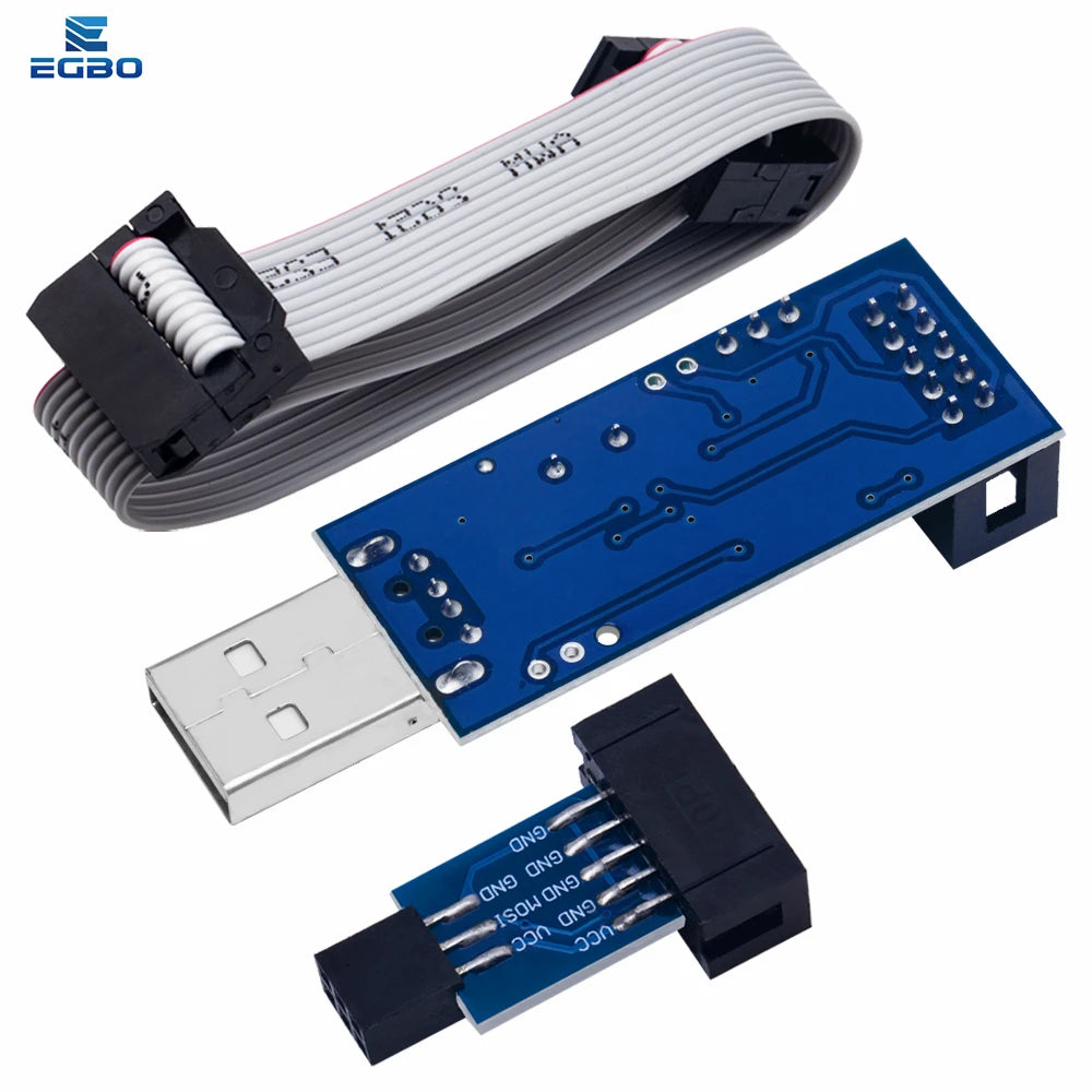 1PCS~5PCS EGBO USBASP USBISP AVR Programmer USB ISP USB ASP ATMEGA8 ATMEGA128 Support Win7 64