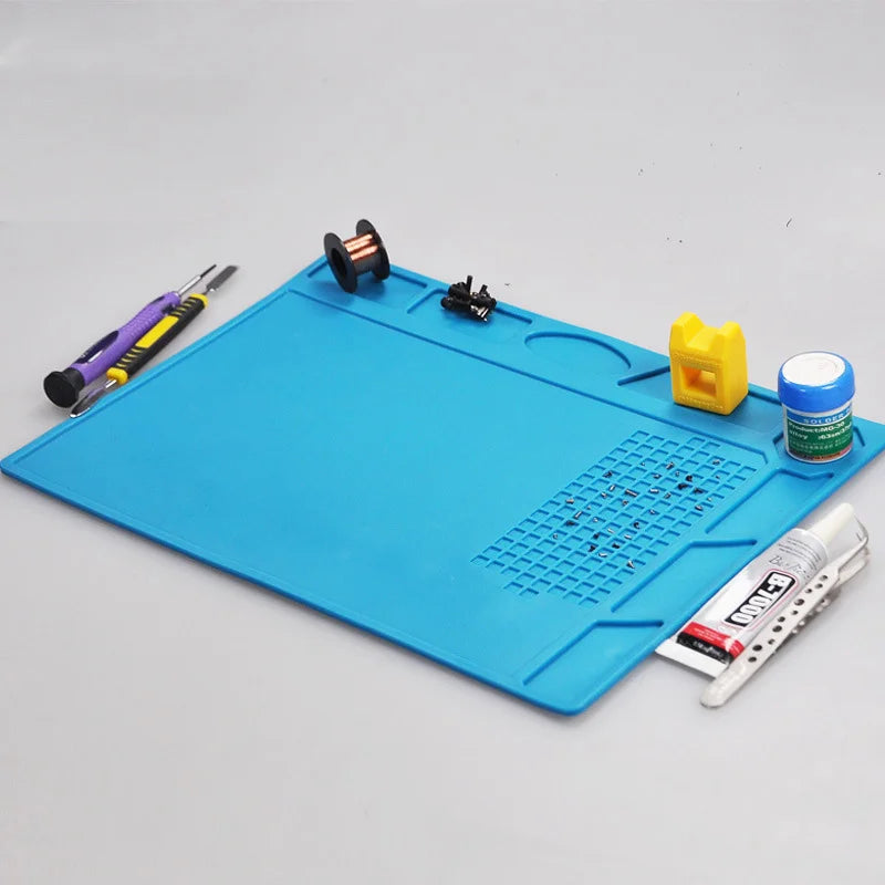 S-160 TE-509/502/508/610 LW-M3/M4 Soldering Mat ESD Antistatic 500 ° Heat Resistant Insulation Work Mat Silicone Repair Pad