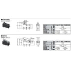 5PCS D2HW-A211D sealed waterproof dust button travel limit micro switch D2HW car door lock G303 3 feet With handle