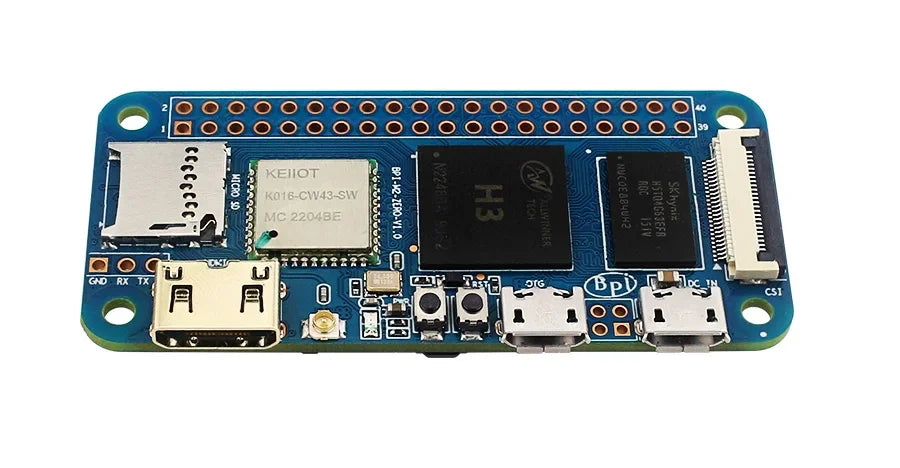 Banana Pi M2 Zero BPI-M2 Zero Alliwnner H3 Cortex-A7 WIFI & BT Same Size As Raspberry Pi Zero 2 W Optional Case Power Supply