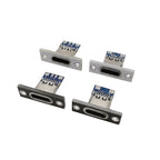 1/2/5Pcs Type C USB 3.1 Jack 2 Pin 4 Pin Female Connector Charging Port DIY USB 3.1 Type C Socket With Screw Fixing Plate