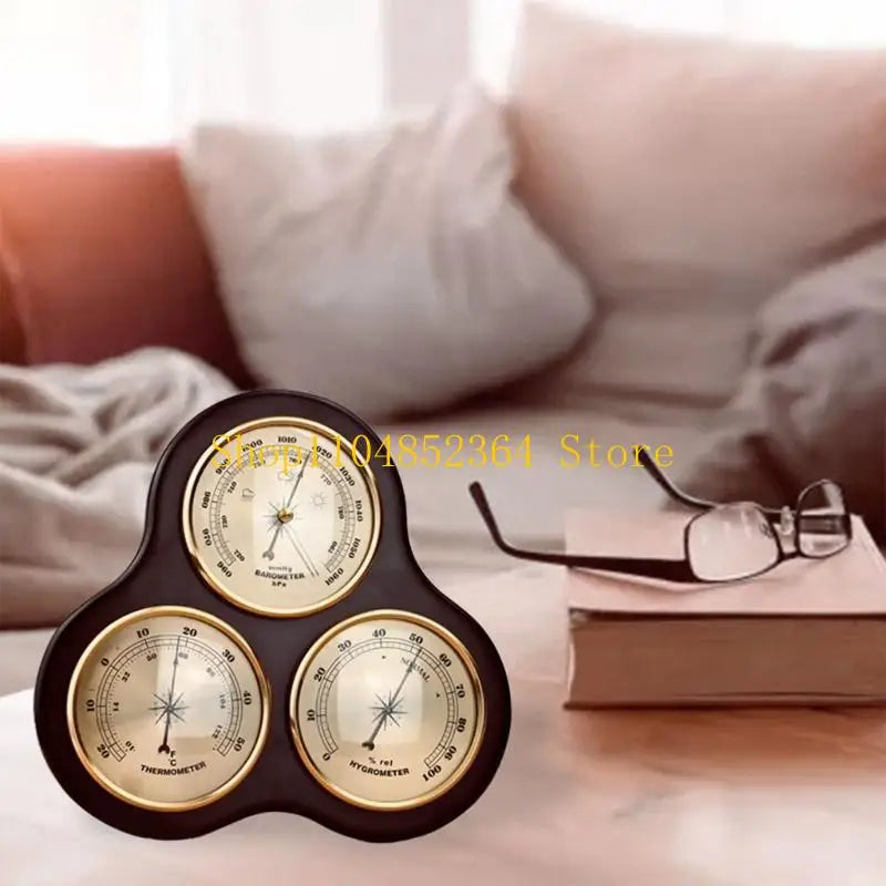 Multifunction Household Barometer Pressure Gauge Weather Station Durable Wall Hanging Atmospheric Thermometer Hygrometer