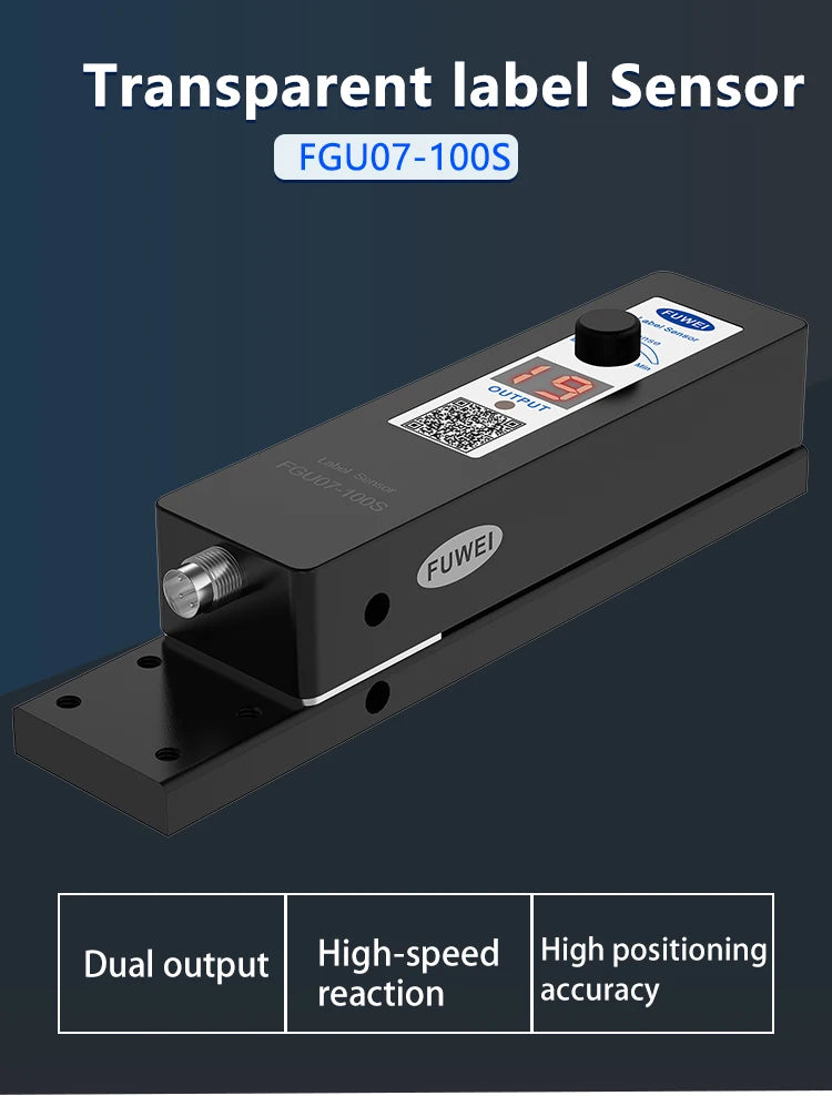 FGU07-100S Capacitive Detection Transparent Label Sensor Switch for Marking Eye in Labeling Machine
