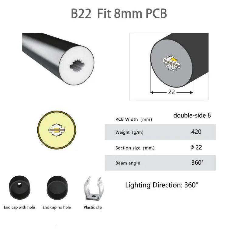 WS2812B WS2815 Neon Silica Gel Tube IP67 Waterproof Outdoor For WS2811 WS2813 SK6812 5050 Addressable RGB LED Strip