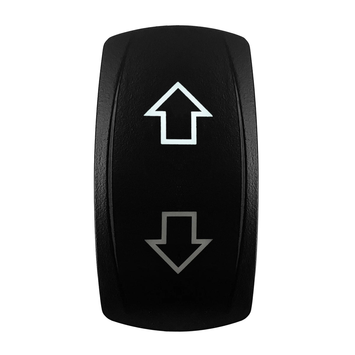 12V Arrow Up Down Rocker Switch White Led 7Pin On-Off-On, Momentary (On)-Off-(On) Toggle Switch Waterproof DPDT Button Switch