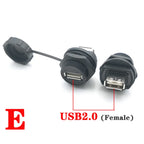 New D Type Chassis Connector USB Micro Type C HDMI-compatible Female to Female Converter Panel Mount DIY Jack with Dust Cover