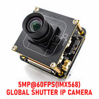 Global Shutter IP Camera Module IMX568 1/1.8" CMOS 2488*2048 60FPS Webcam Board High Speed Capture RTSP Onvif For Machine Vision
