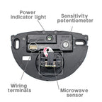 24.125GHz Micro Wave Motion Sensor Detector DC 12-24V Door Motion Detector Inductive Probe Automatic Door Opening Sensor