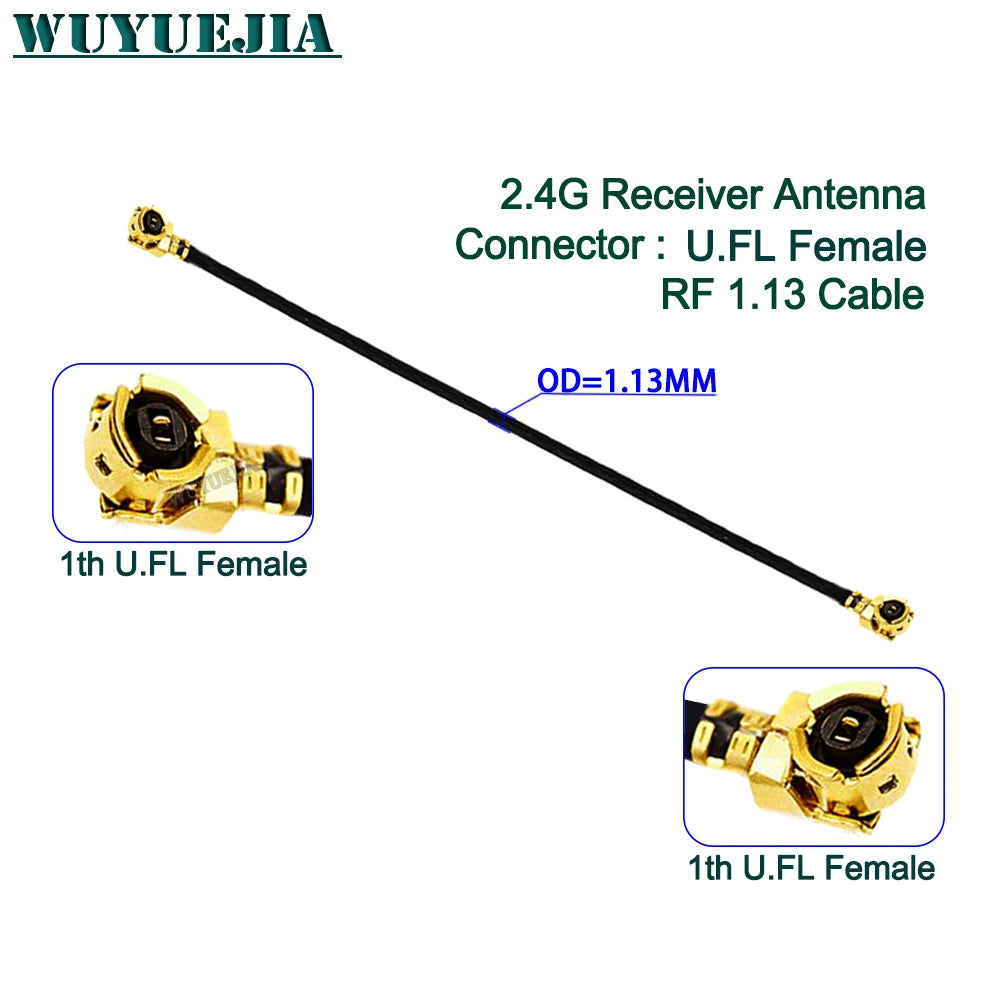 1Pcs RF1.13 Cable uFL/u.FL/MHF-1 Female to 1th Generation Male / Female For WIFI Antenna Pigtail Extension Cord RF Cable 5~60cm
