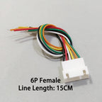 10PCS XH2.54mm 2P 3P 4P 5P 6P Male Female Plug Connector 2.54mm Pitch With 15cm Wire Cable Battery Charging Cable