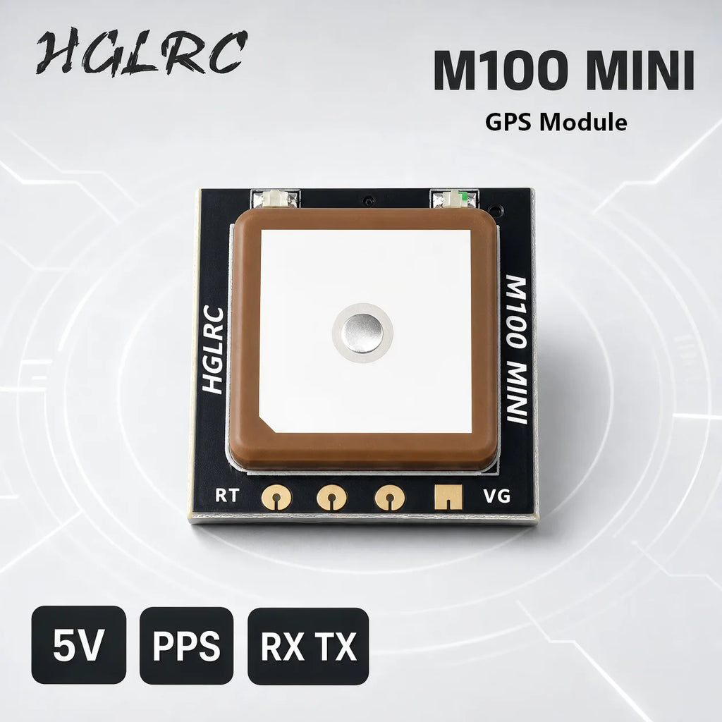 HGLRC M100 MINI GPS Module M10 UBLOX 10Hz 72CH Ceramic Antenna 3.3V-5V For FPV Racing Freestyle Drone RC Parts Flight Controller