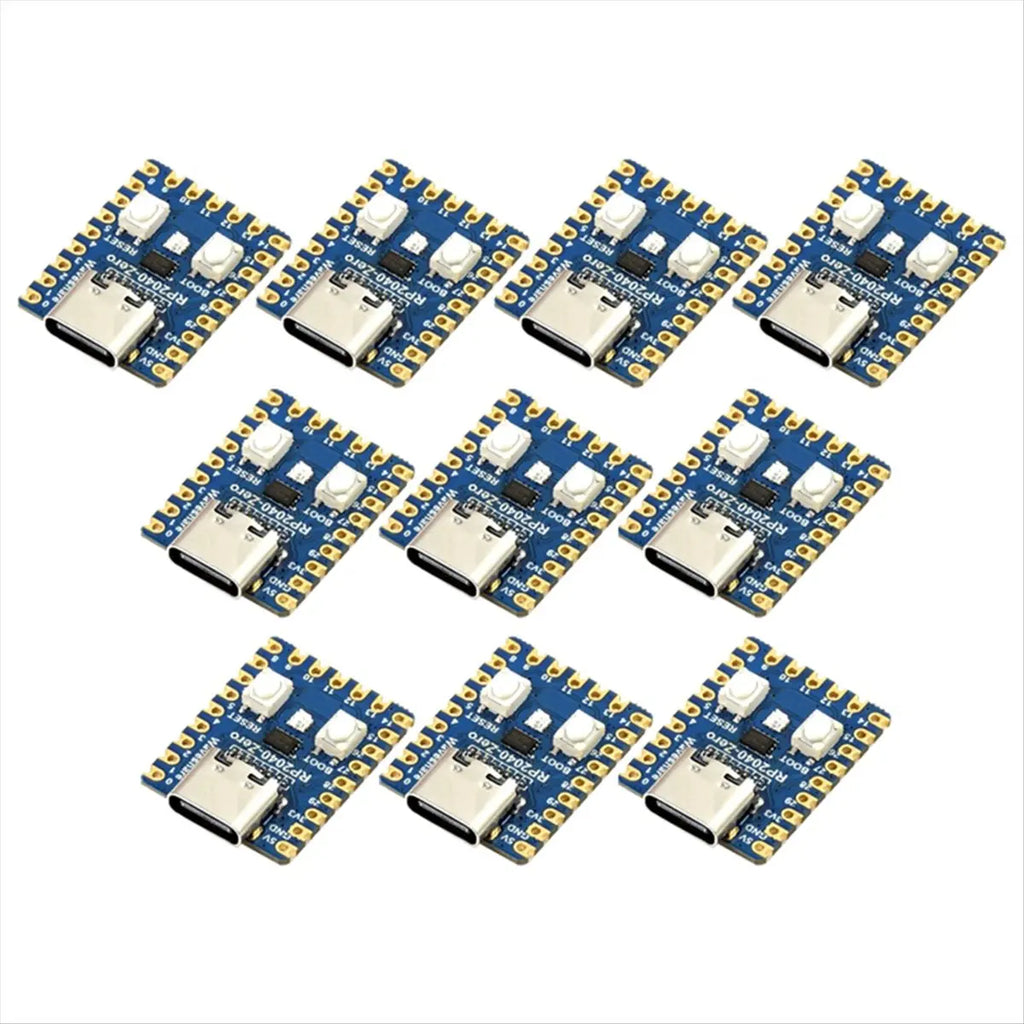 *ABDH RP2040-Zero Microcontroller Development Board for Raspberry Pi RP2040 Dual-Core Cortex M0+ Processor 2MB Flash 10Pcs