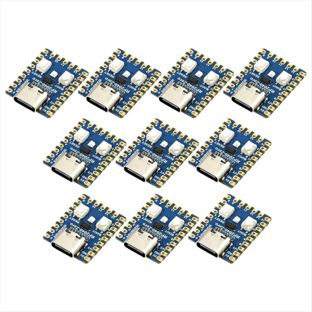 *ABDH RP2040-Zero Microcontroller Development Board for Raspberry Pi RP2040 Dual-Core Cortex M0+ Processor 2MB Flash 10Pcs