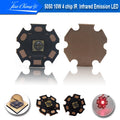 5050 LED IR Infrared 740nm 850nm 940nm 970nm10W High Power Chip Lamp Bead 4Chips DC2.8-3.8V 1.5A For DIY Night Vision Camera