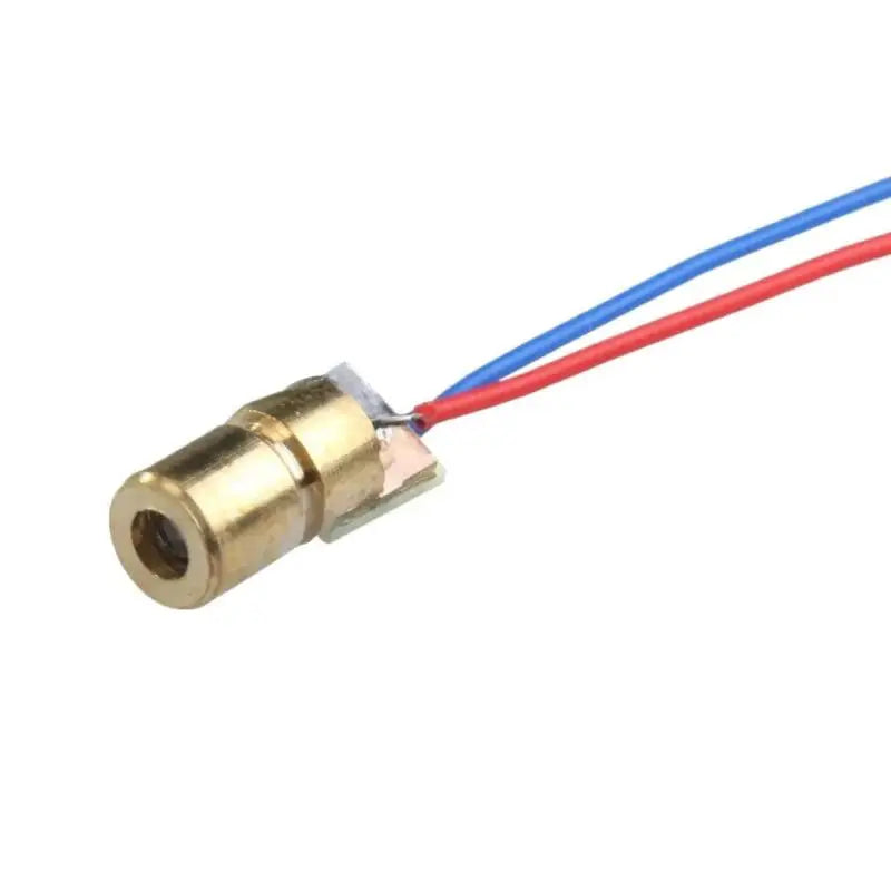 Latest 10pcs Adjustable Mini Laser Pointer Diode RED Dot Laser Diod Circuit 3V/5V 5mW 650nm Module Pointer Sight Copper Head